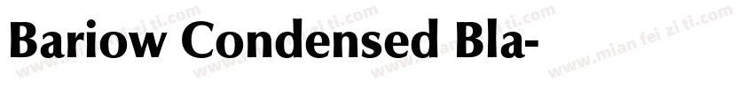 Bariow Condensed Bla字体转换